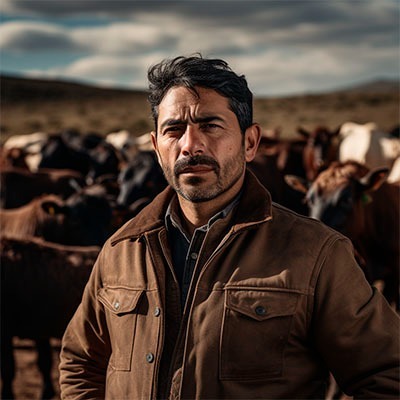 Photo of Mauricio, cattle producer and Fincadi client